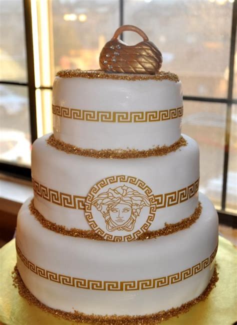 white versace cake